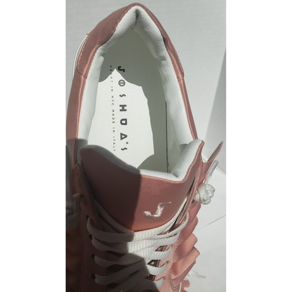 Joshua Sanders Womens Satin Pink Barbie Ruffled Sneakers EU 41 US 10 NY/Italy - Picture 10 of 13